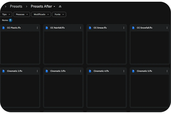 Presets de Animação